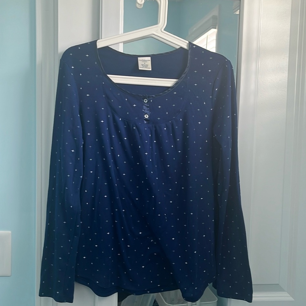 Long sleeve pajama shirt